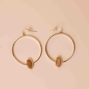 Elora Hoop Earrings Rose Gold | Kendra Scott |